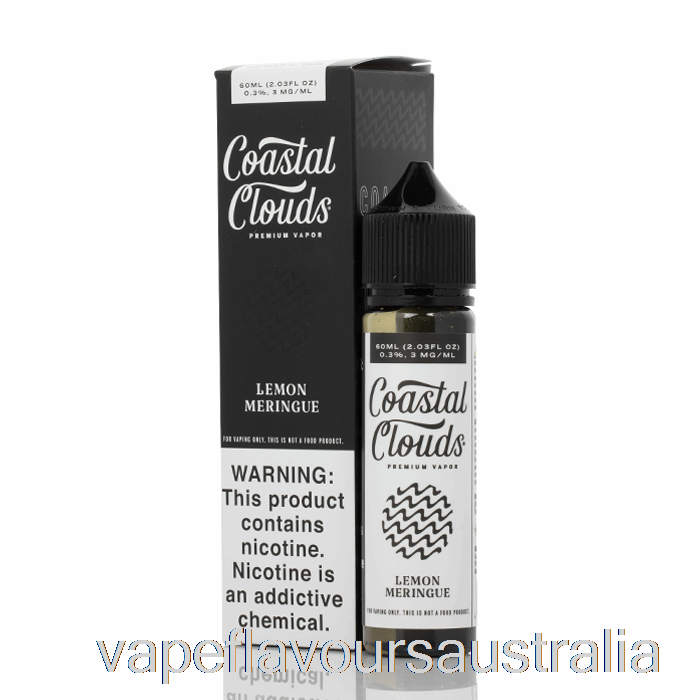 Vape Nicotine Australia Lemon Meringue - Coastal Clouds Co. - 60mL 0mg